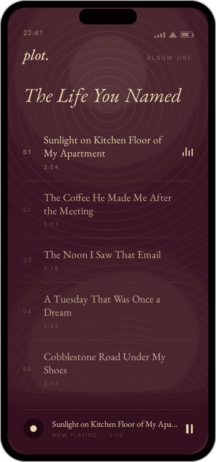 The Life You Named, an album of seven audio stories